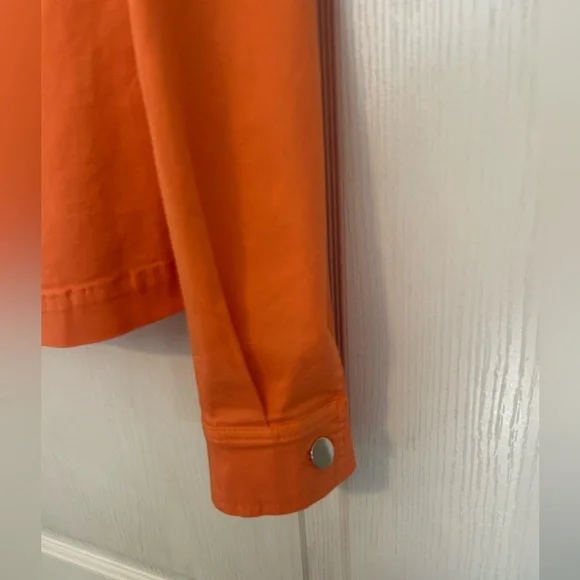 Peruzzi Orange Button-Front Jacket - Picture 4 of 10